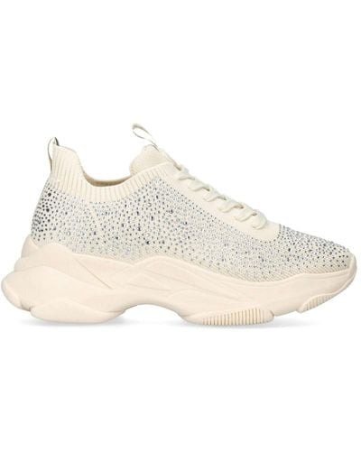 KG by Kurt Geiger 'lila Knit Lace Up Bling' Fabric Trainers - White