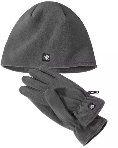 Atlas For Men Fleece Hat And Gloves Set - Black