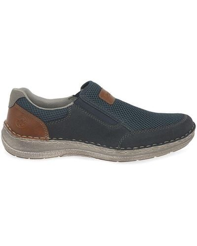 Rieker 'fletcher' Slip On Shoes - Blue