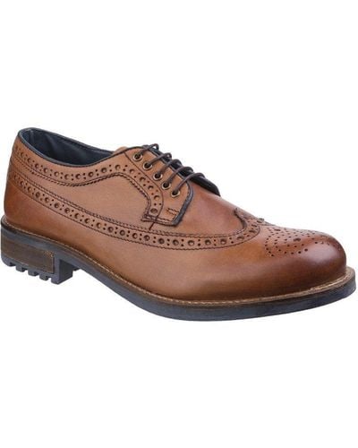Cotswold 'poplar' Leather Lace Shoes - Brown