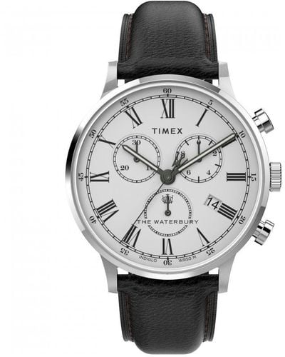 Timex Waterbury Classic Chrono Stainless Steel Classic Watch - Tw2u88100 - Grey