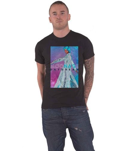 David Bowie Moonage Daydream Space T Shirt - Blue