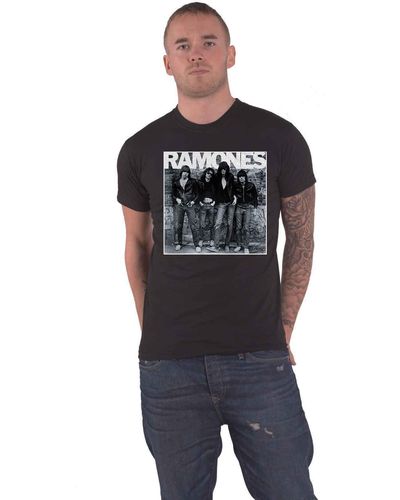 Ramones 1st Album Cover T Shirt - Blue