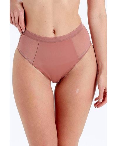 Pretty Polly Naturals High Waisted Brief - Pink