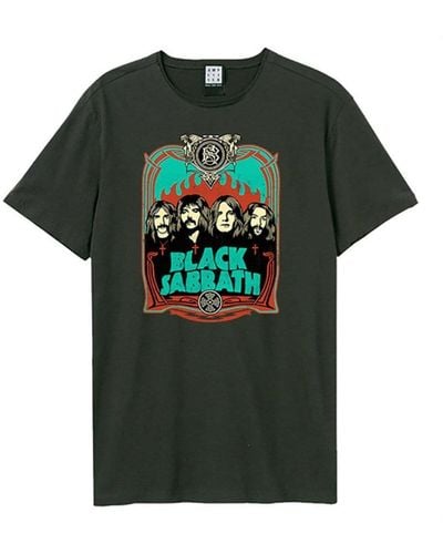 Black Sabbath Flames T-shirt - Green