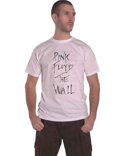 Pink Floyd The Wall And Logo T Shirt - Purple