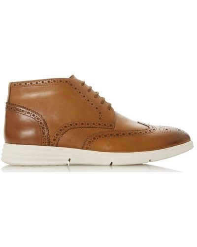 Dune 'cluedo' Leather Casual Boots - Brown
