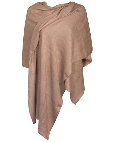 Pure Luxuries 'moon' Cashmere & Merino Wool Shawl Wrap - Natural