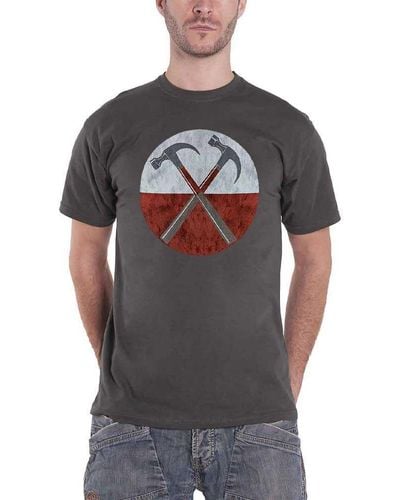 Pink Floyd Vintage The Wall Hammers T Shirt - Grey