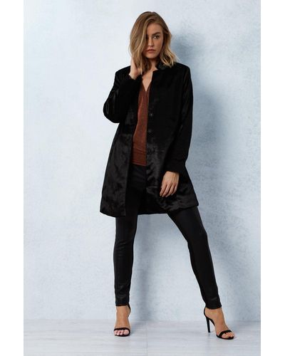 James Lakeland Luxury Faux Fur Coat - Black