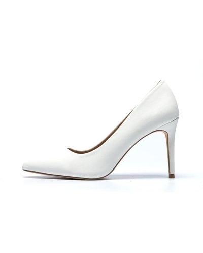 Novo White 'impossible' High Heeled Court Shoes