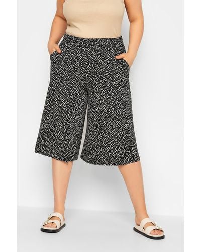 Yours Culotte Shorts - Black