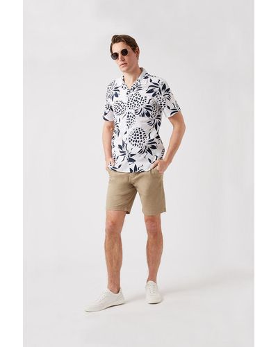 Burton White Pineapple Print Shirt