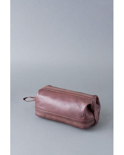 Lakeland Leather 'keswick' Leather Wash Bag - Grey