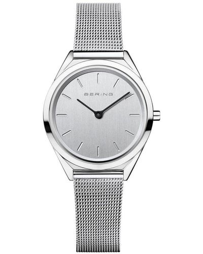 Bering Ultra Slim Stainless Steel Classic Analogue Quartz Watch - 17031-000 - Grey