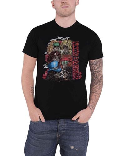 Guns N Roses Stacked Skulls Vintage T Shirt - Black