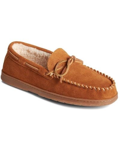 Sperry Top-Sider 'doyle' Suede Leather Slippers - Brown