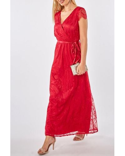 Dorothy Perkins Showcase Tall Isla Cranberry Maxi Dress - Red