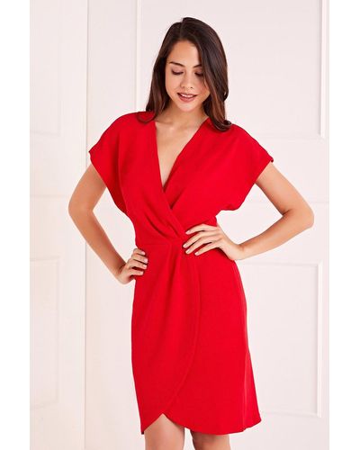 Mela Wrap Around 'jayda' Dress - Red