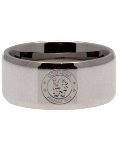 Chelsea Fc Small Band Ring - Black