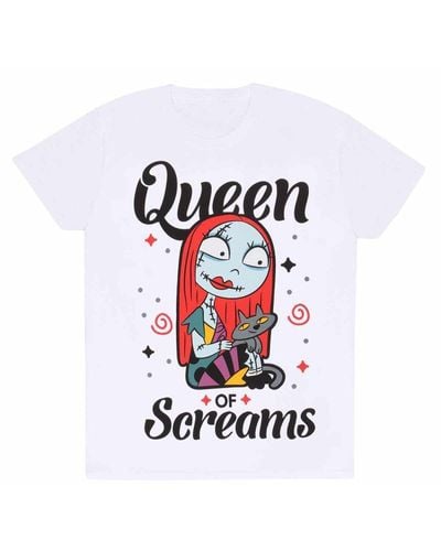 Nightmare Before Christmas Queen Of Screams T-shirt - White