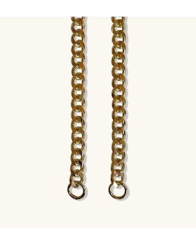Apatchy London Gold Chain Shoulder Strap - Metallic