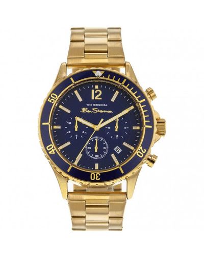 Ben Sherman Fashion Analogue Quartz Watch - Bs078gm - Blue