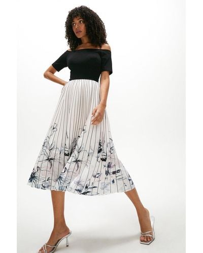 Coast Mirabeau Pleated Skirt Dress - Multicolour