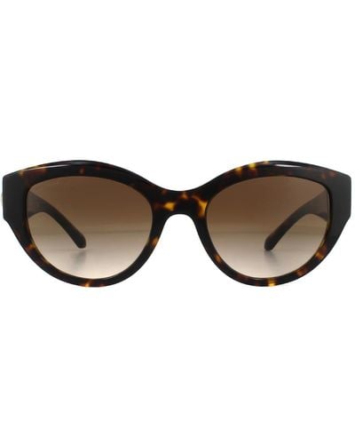 BVLGARI Cat Eye Dark Havana Brown Gradient Sunglasses