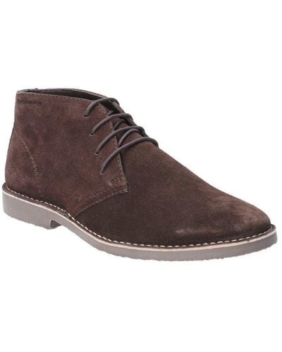 Hush Puppies 'freddie' Suede Lace Shoes - Brown