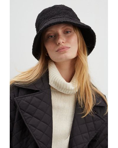 Dorothy Perkins Black Borg Bucket Hat