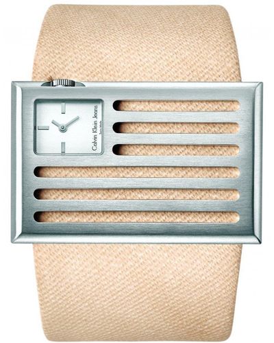 Calvin Klein Banner Stainless Steel Fashion Analogue Quartz Watch - K4513120 - White