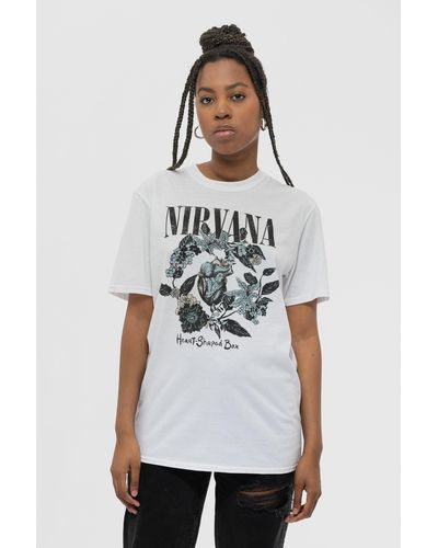 Nirvana Heart Shaped Box T Shirt - White