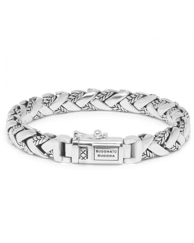 Buddha To Buddha 128 F - George Texture Bracelet Silver Bracelet - 001j011280106 - Metallic