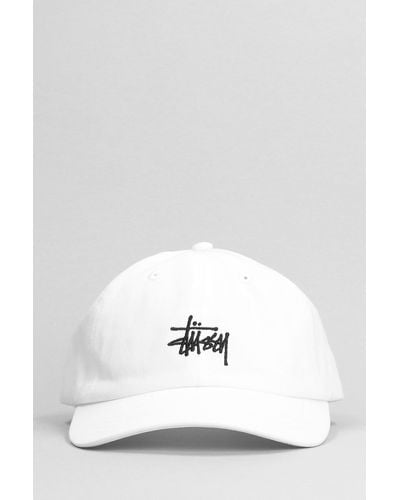 Stussy Hats In White Cotton