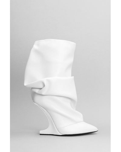 Nicolo' Beretta Boots In White Leather