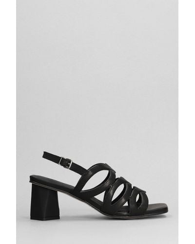 Pedro Miralles Sandals In Black Leather