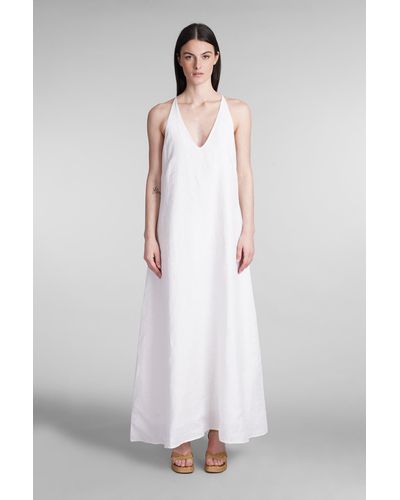 120 Dress In White Cotton