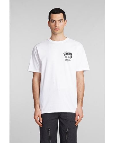 Stussy T-Shirt in Cotone Bianco