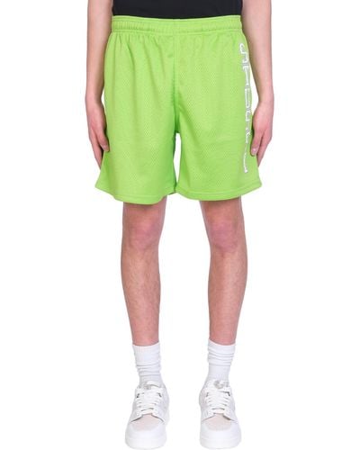 Stussy Shorts In Green Polyester