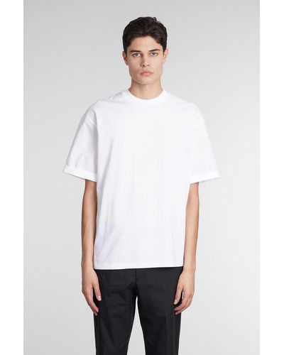 Neil Barrett T-Shirt in Cotone Bianco