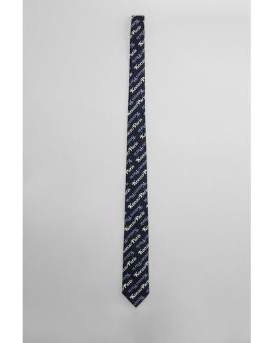 KENZO Cravatta in Cotone Blu - Multicolore