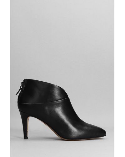 The Seller High Heels Ankle Boots In Black Leather