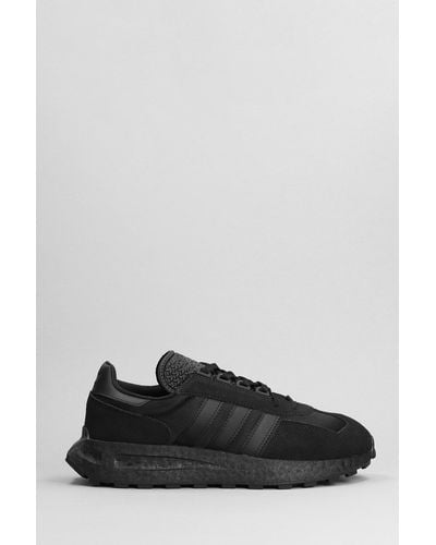 adidas Retropy E5 Sneakers In Black Suede And Fabric