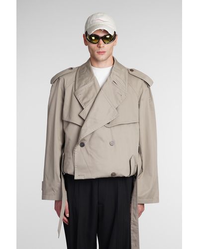 Balenciaga Cappotto in Cotone Beige - Neutro