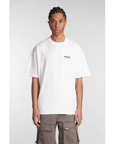 Represent T-Shirt in Cotone Bianco