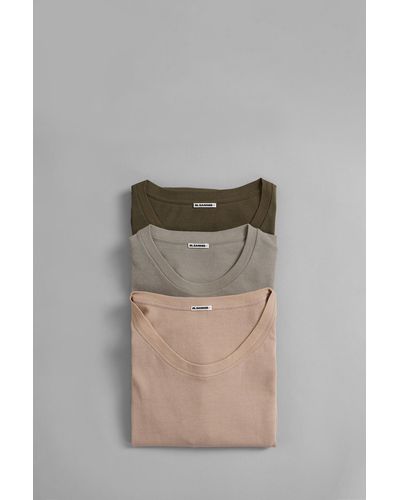 Jil Sander T-Shirt in Cotone Multicolor - Multicolore