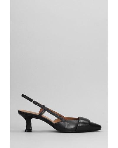 Carmens Nicole Band Pumps In Black Leather