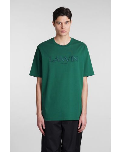 Lanvin T-Shirt in Cotone Verde