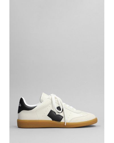 Isabel Marant Bryce Sneakers In Gray Suede And Leather - Metallic